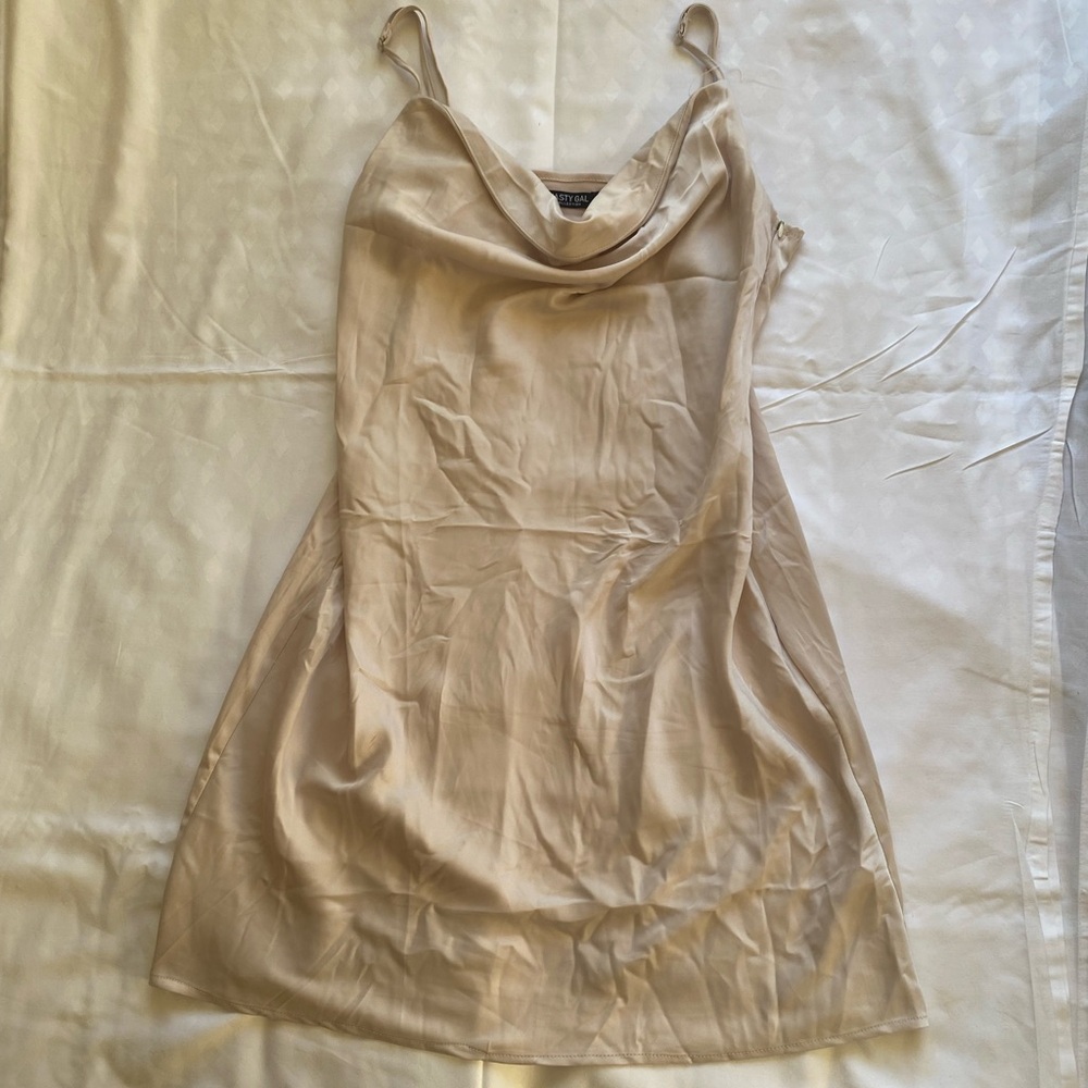 Nasty Gal Cowl-Neck Mini Dress